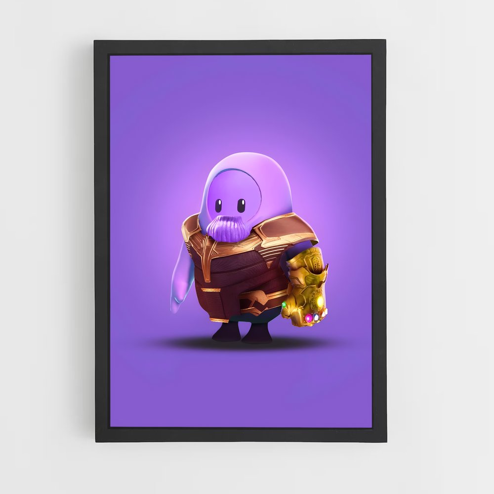 Poster L'Avantage Doré – affiche Fall guys (vue 2)